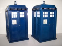 Tardis Money Box 9th Doctor & Rose version (2005)  and 10th Doctor & Rose Tardis (2006)